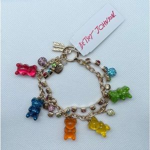Betsey Johnson Gummy Bear Charm Bracelet